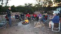 36-Our final happy hour at Red Bluff camping ground on the VIC-SA Border Track